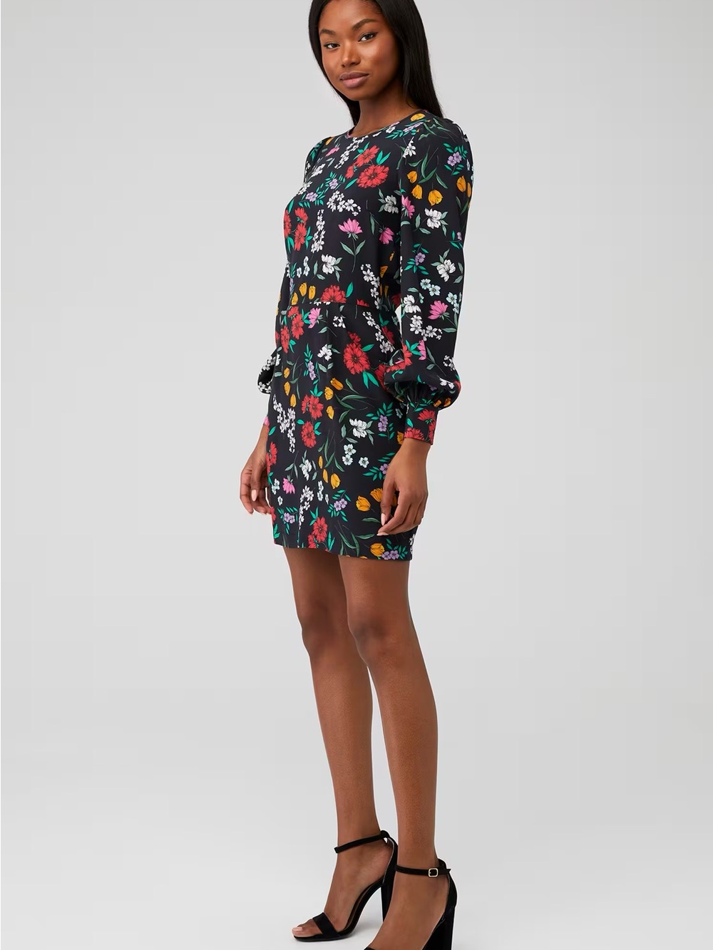 Yumi Kim Akita Dress Garden at Dawn Black Floral Mini Dress Size 10 (runs small) - Picture 2 of 5